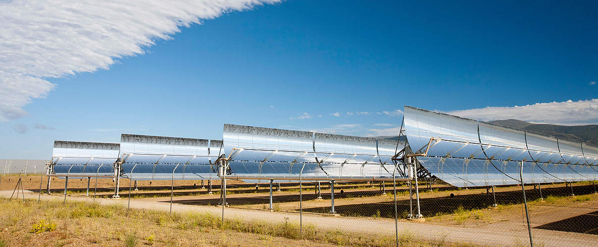 Sonnenwärme-Kraftwerk in Spanien © Global Warming Images / WWF