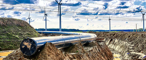 Baustelle einer Erdgas-Pipeline bei Wrangelsburg © Stefan Dinse / iStock / Getty Images