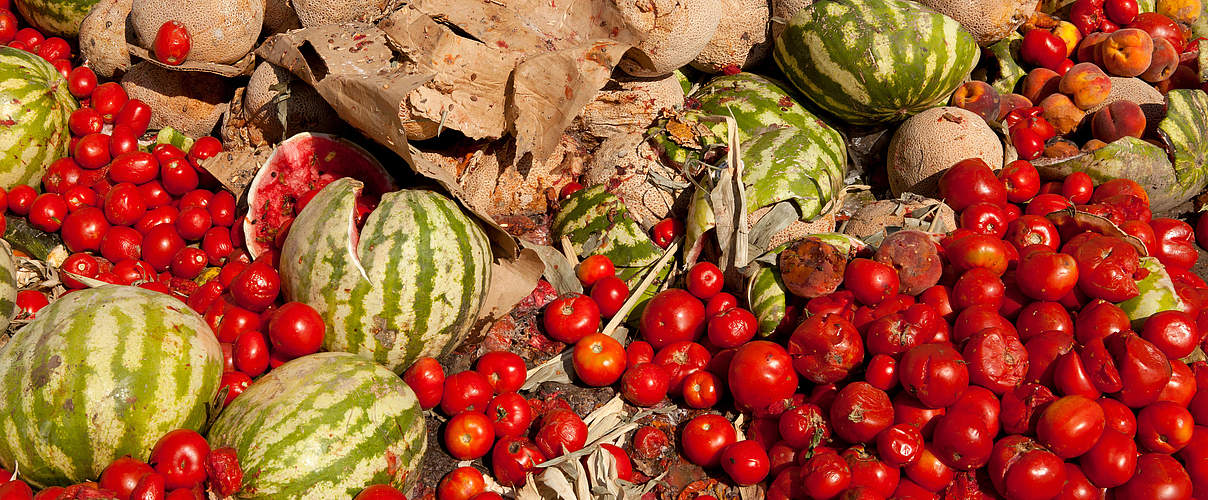 Obstabfall (Melone & Tomate) © Aneese / iStock / Getty Images Plus
