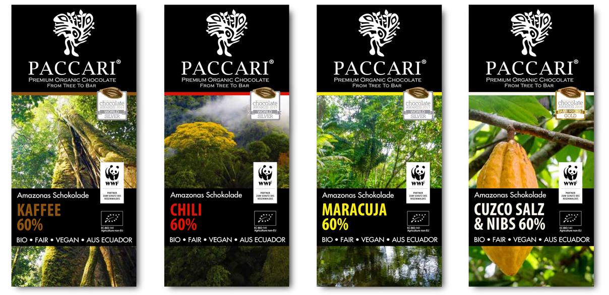 Nachhaltig und fair produziert: Die Paccari Schokoladen © Paccari