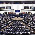 Das versammelte EU-Parlament bei der Wahl eines neuen Vizepräsident des EU-Parlaments. Straßburg, 18.01.2023 Grand Est F