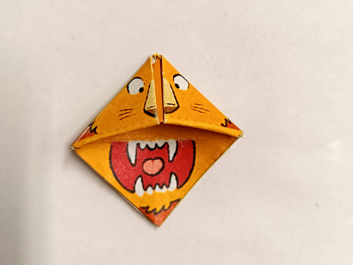 Löwen-Lesezeichen basteln