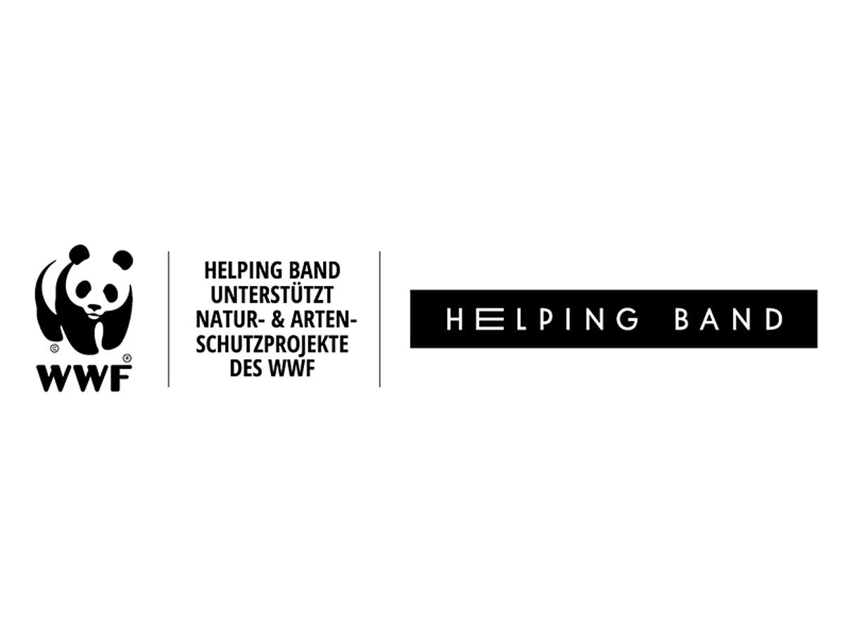 Kooperationslogo HELPING Band / WWF Kooperationslogo HELPING Band / WWF