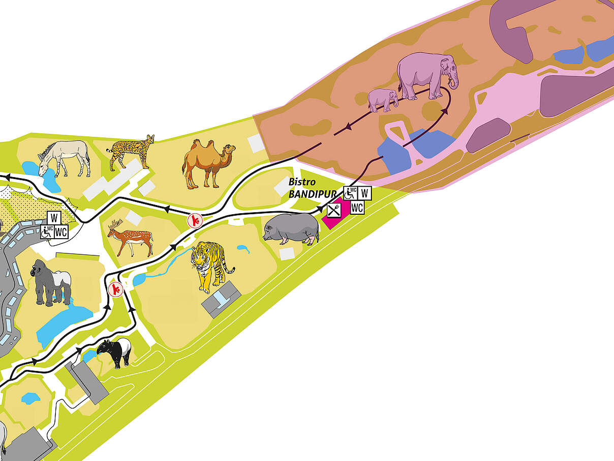 Lageplan der Wilhelma © Wilhelma