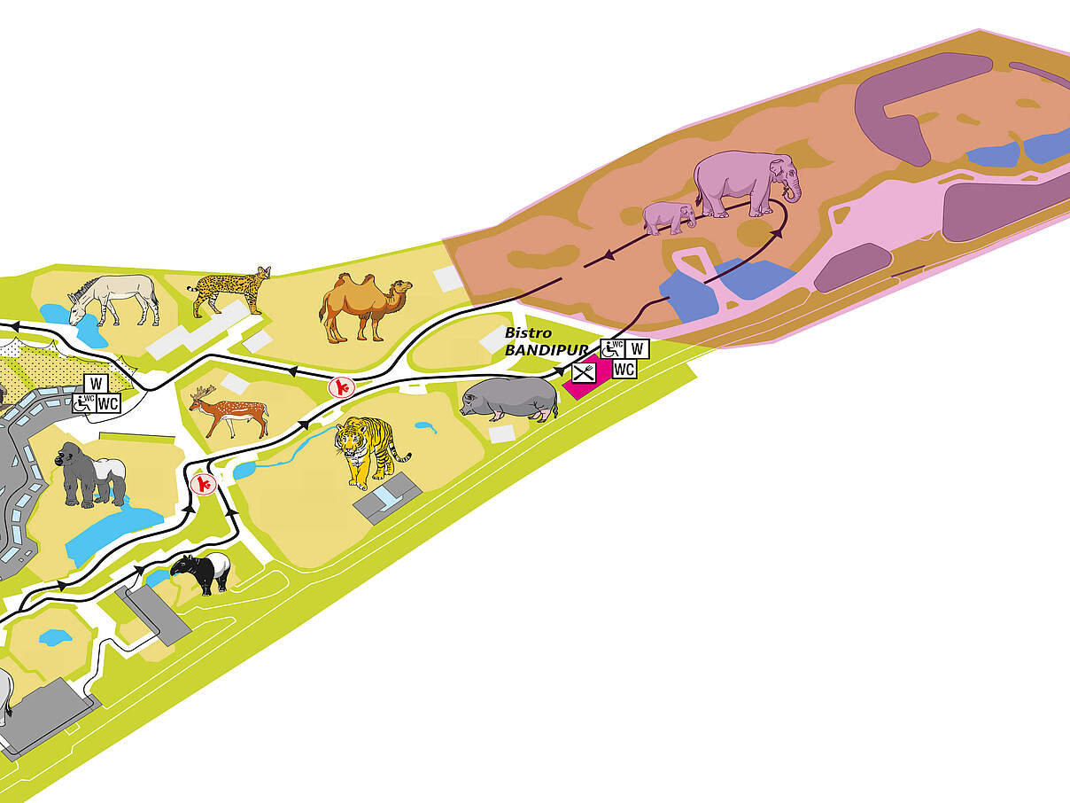 Lageplan der Wilhelma © Wilhelma