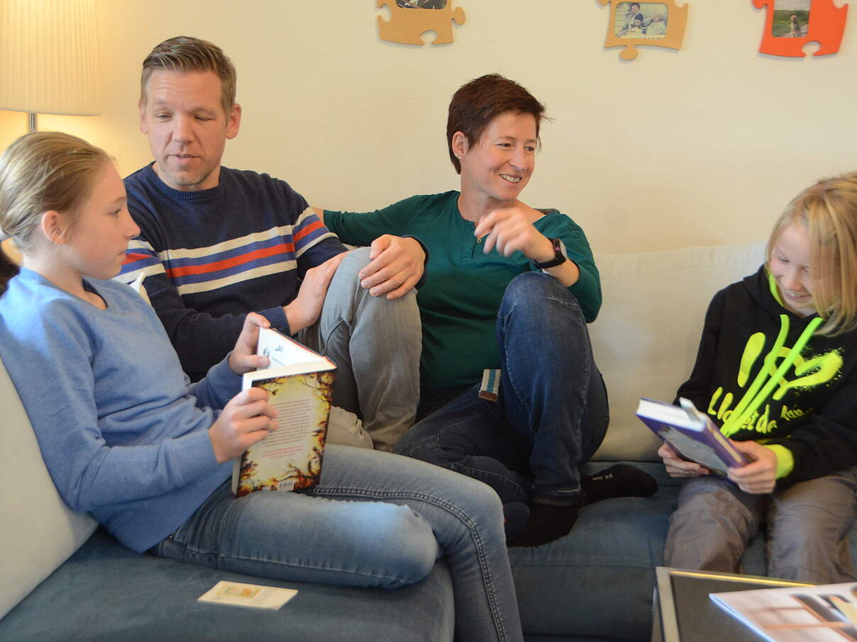 Jano, Pia, Mina und Christoph © privat Jano, Pia, Mina und Christoph © privat