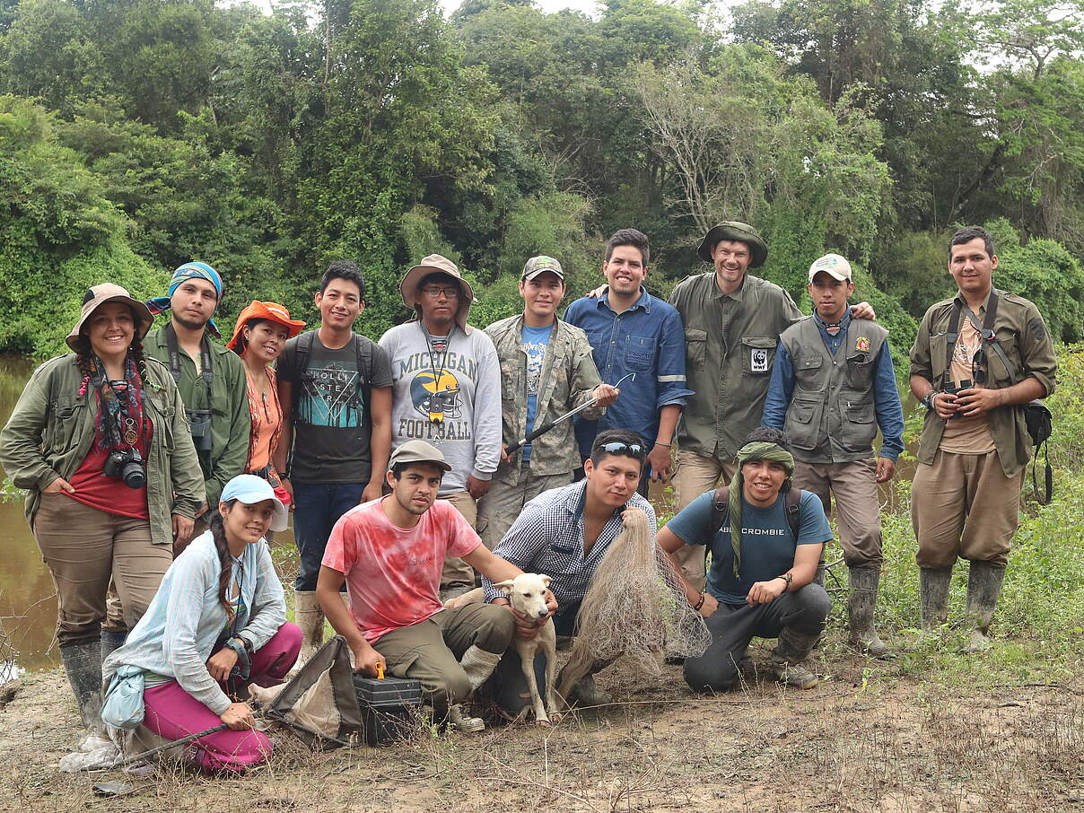 WWF-Forschungsgruppe in Bolivien 