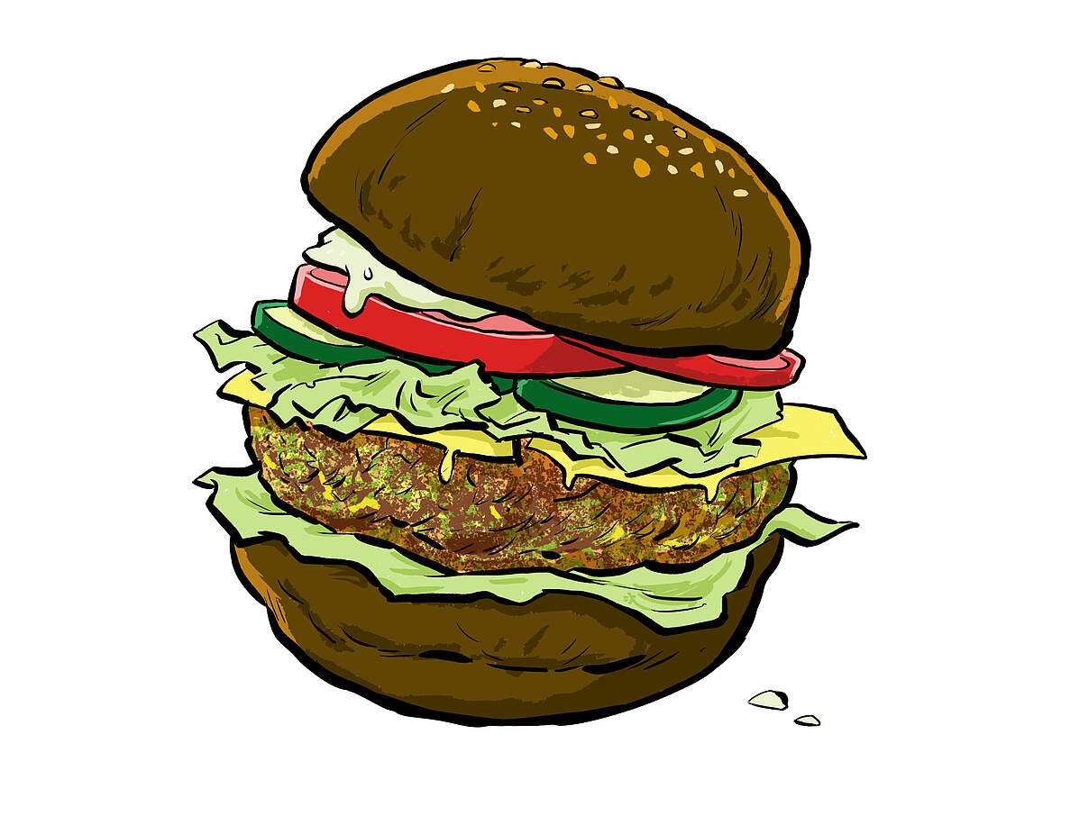 Grüner Burger © Tobi Dahmen / WWF
