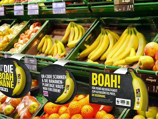 Die Boahnane im Edeka-Regal
