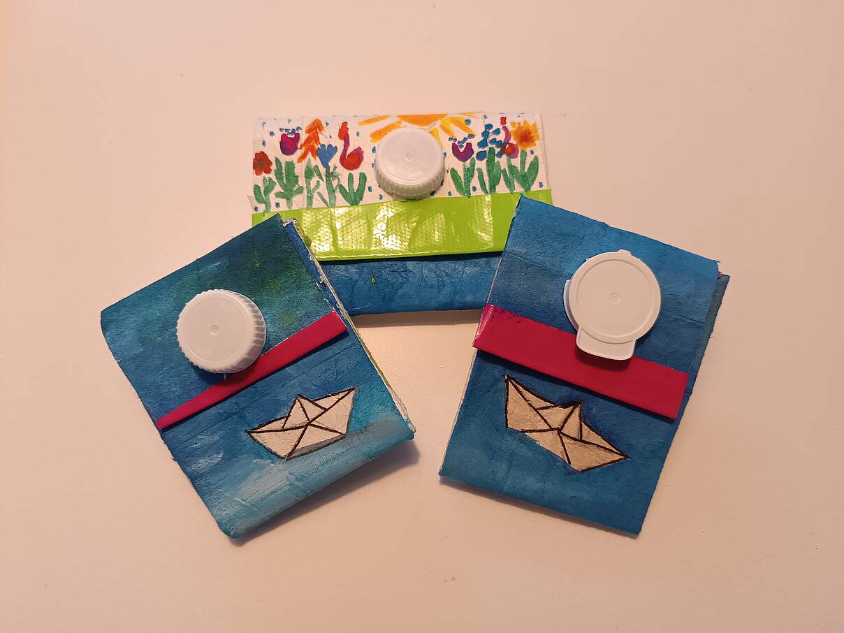 Selbst gebastelte Tetra-Monnaies