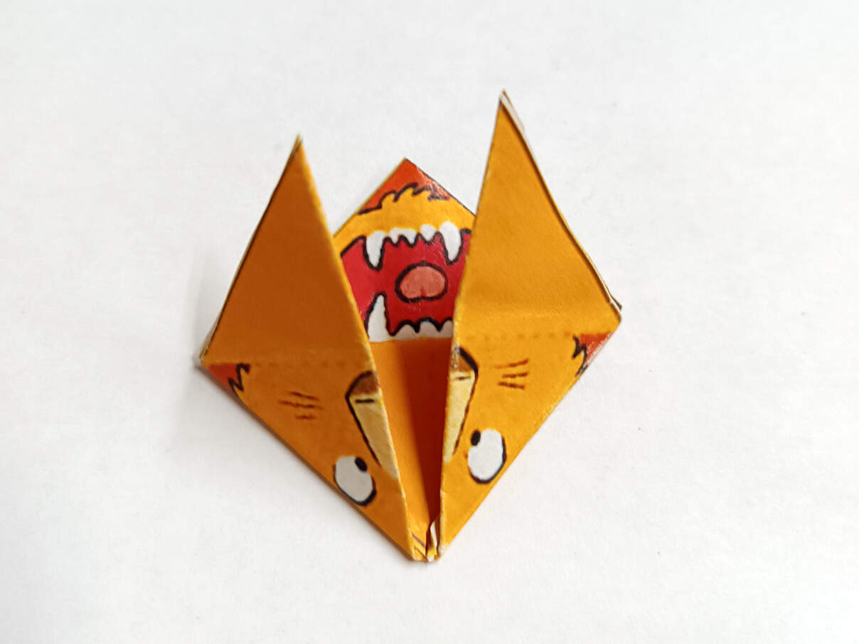 Löwen-Lesezeichen basteln