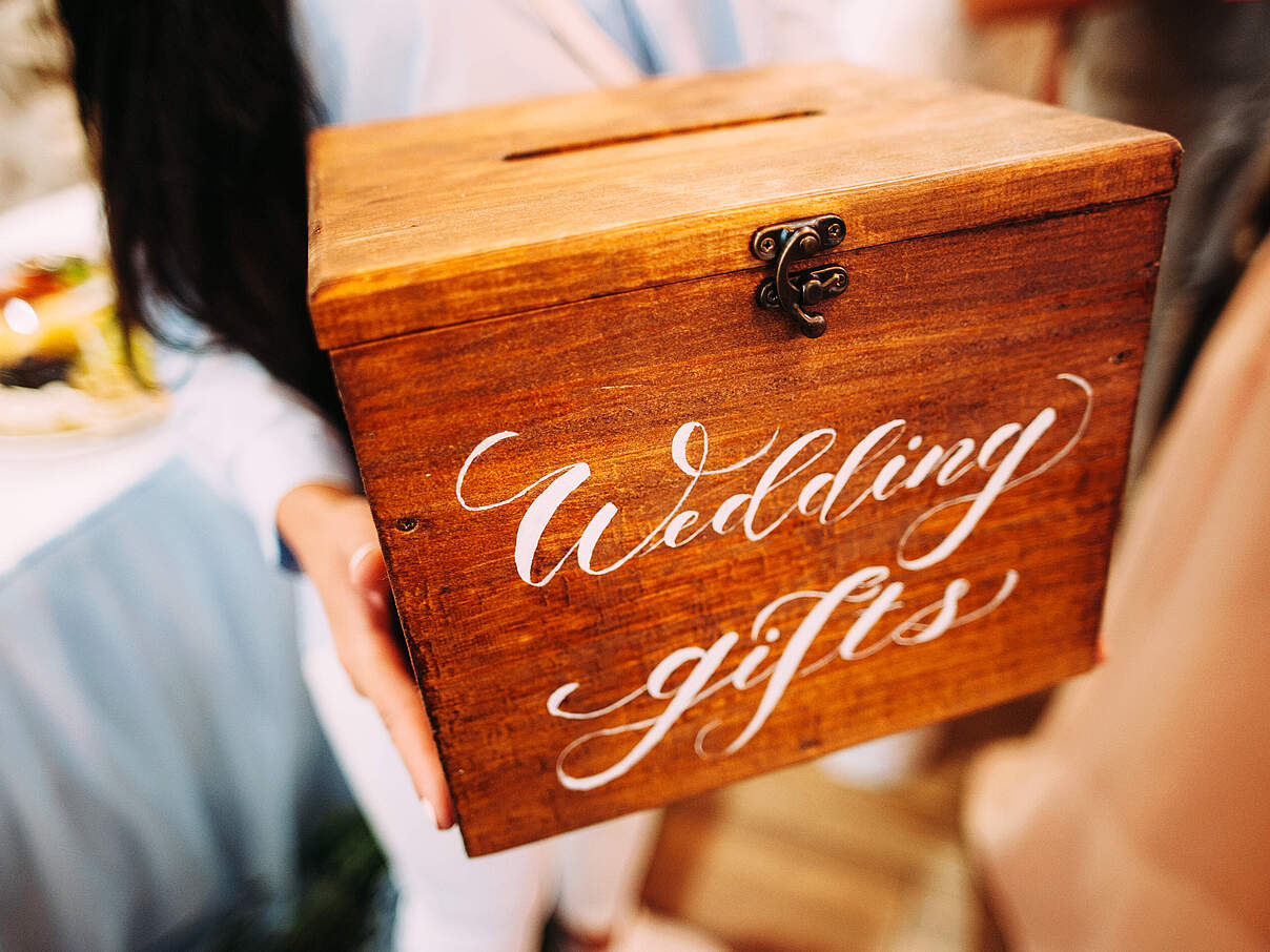 Geschenke-Kiste für eine Hochzeit