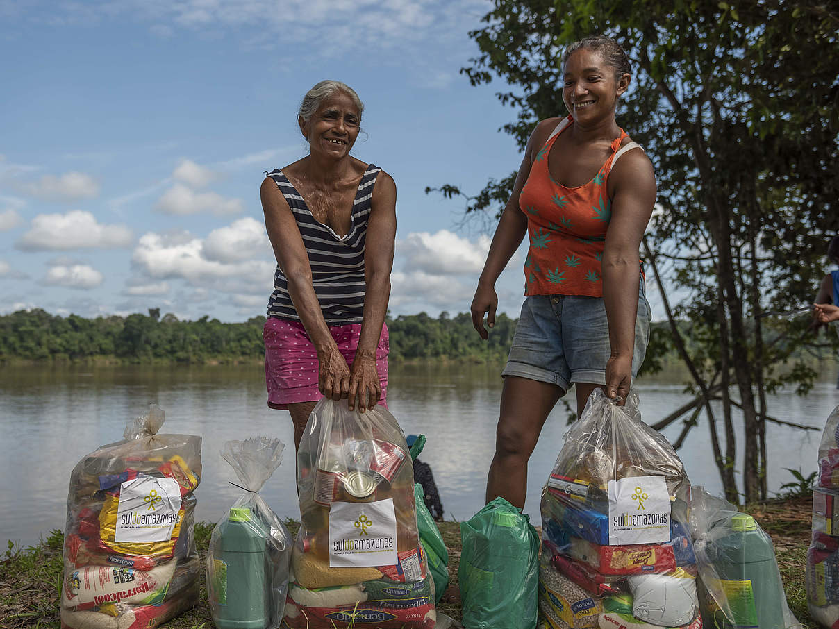 Luzmarina Cardoso de Souza (rechts) © Andre Dib / WWF-Brazil