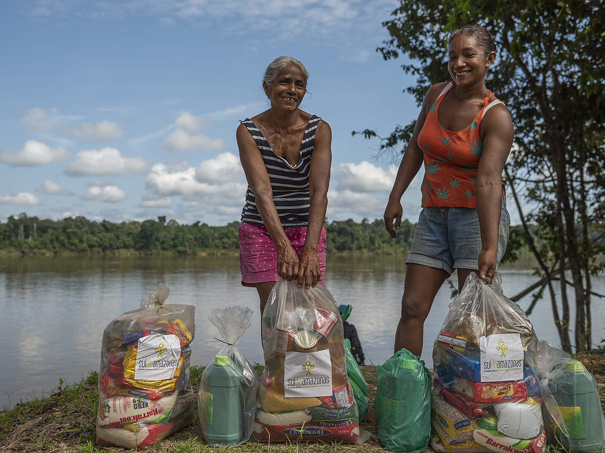 Luzmarina Cardoso de Souza (rechts) © Andre Dib / WWF-Brazil