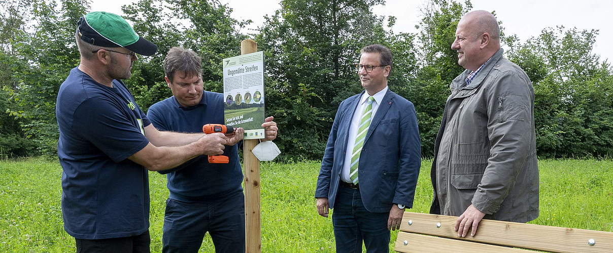 "Landwirtschaft für Artenvielfalt" mit Minister Hauk © Sascha Baumann / EDEKA