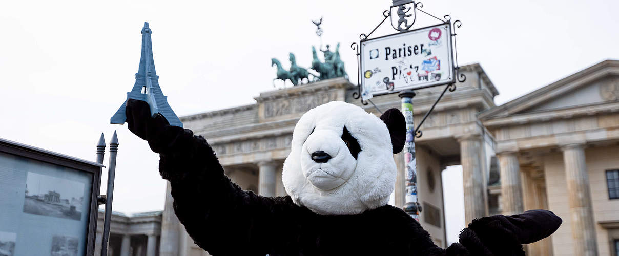 Aktion zu 5 Jahre Pariser Abkommen. © Jörg Farys / WWF