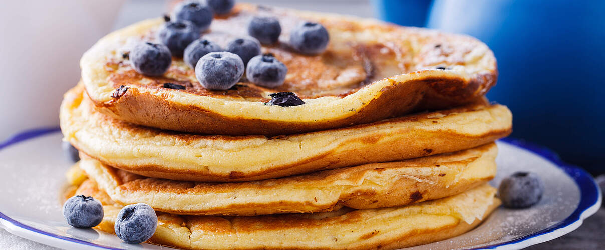 Blaubeer-Pfannkuchen