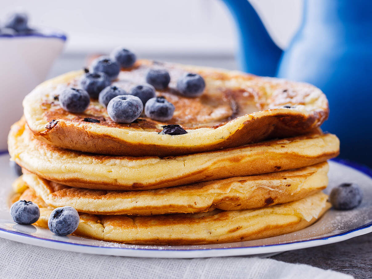 Blaubeer-Pfannkuchen