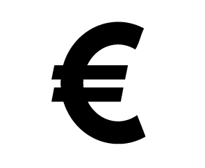 Euro-Zeichen, Living Planet Report Icon Finanzen