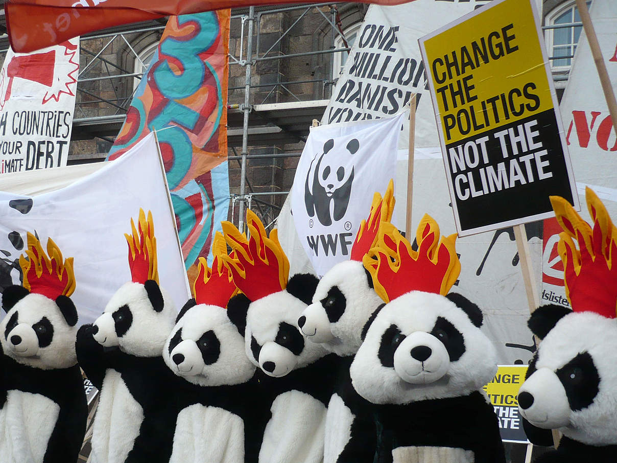 Demonstration vor UN Klimakonferenz © Philippe Weiler / WWF Belgien