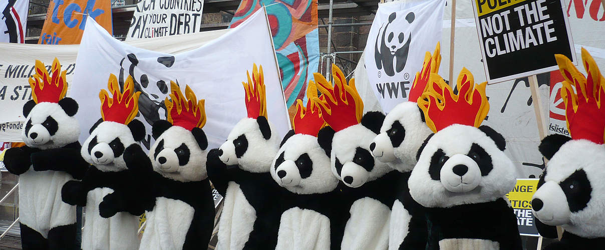 Demonstration vor UN Klimakonferenz © Philippe Weiler / WWF Belgien