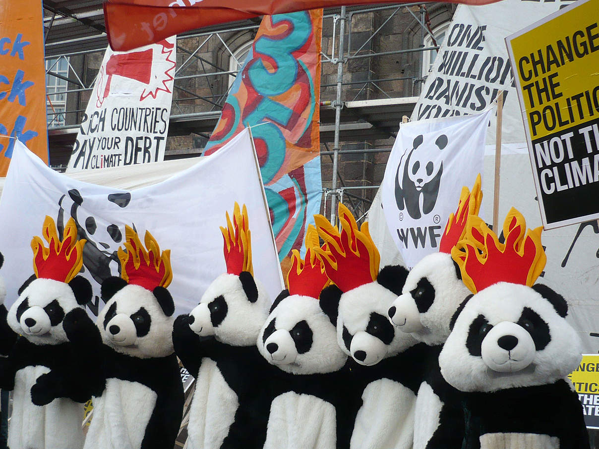 Demonstration vor UN Klimakonferenz © Philippe Weiler / WWF Belgien