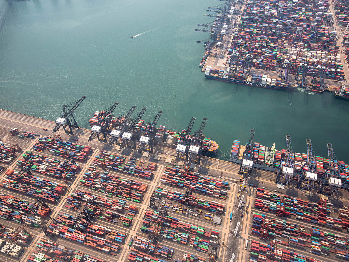 Hafenanlage von oben © Chai / WWF Hong Kong