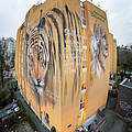 Streetart Tiger von Herakut © Jörg Farys / WWF