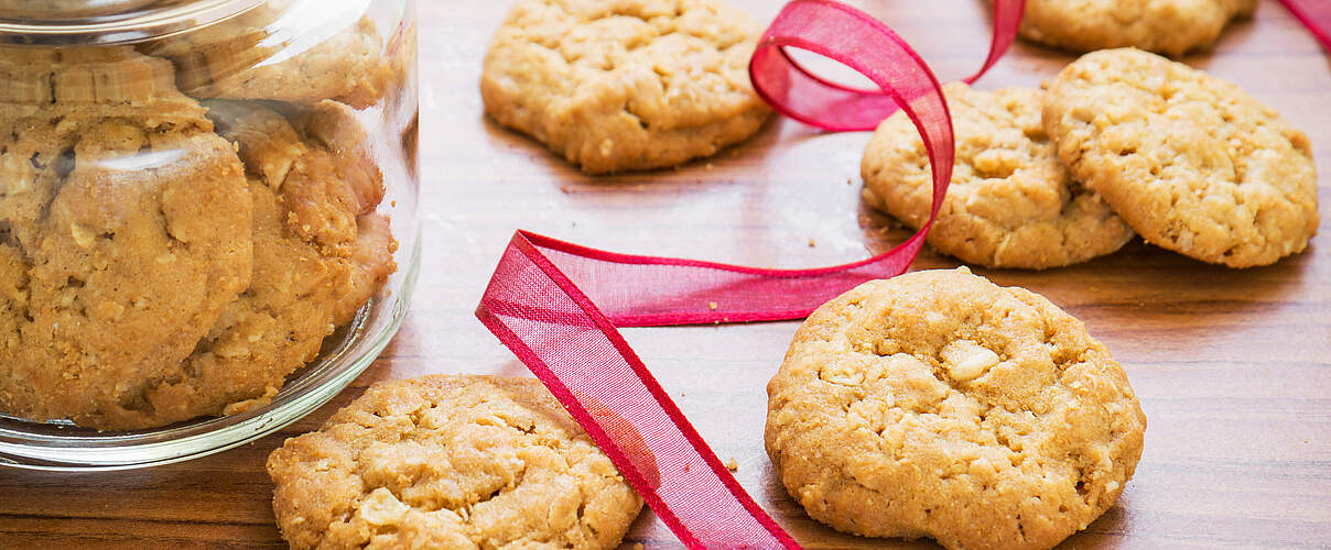 Kekse im Glas sind eine schöne Geschenkidee