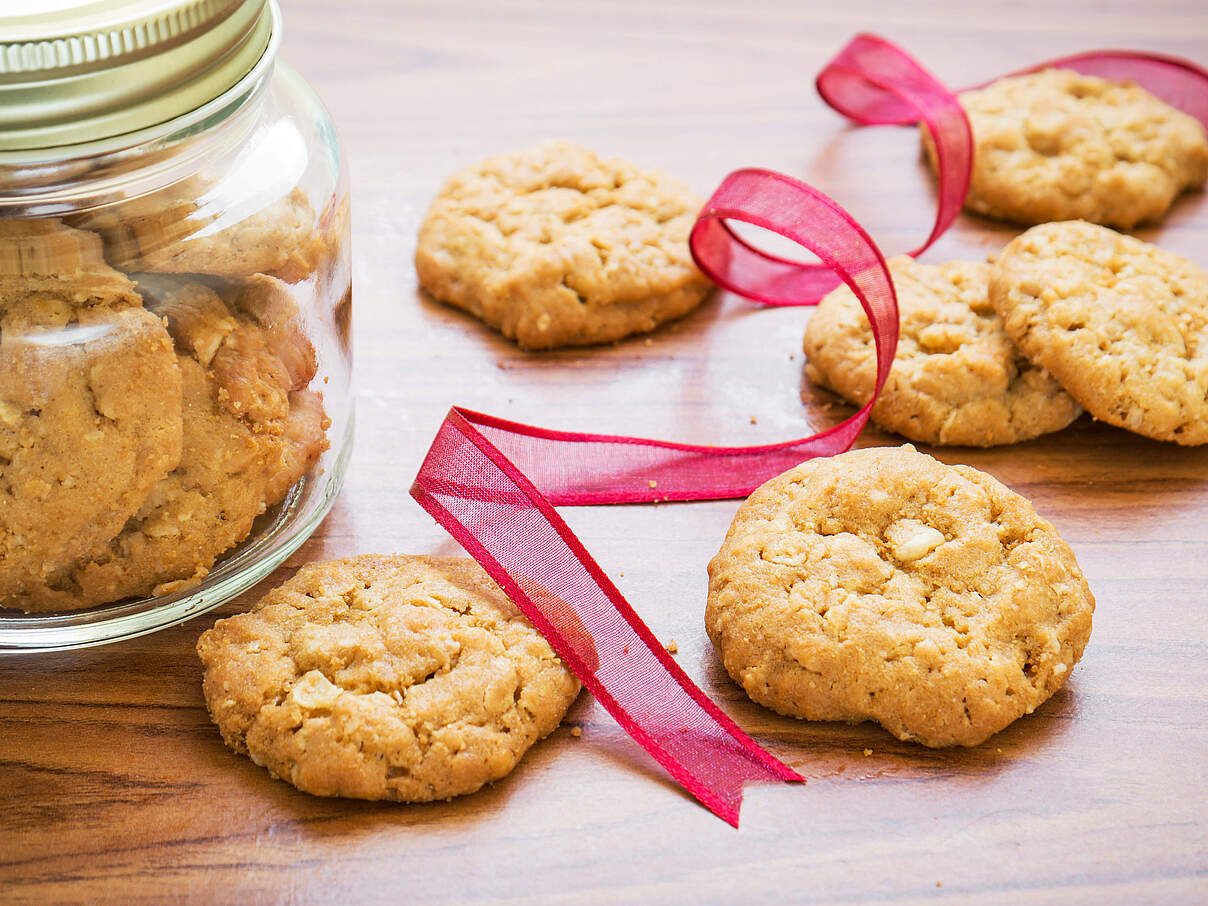 Kekse im Glas sind eine schöne Geschenkidee