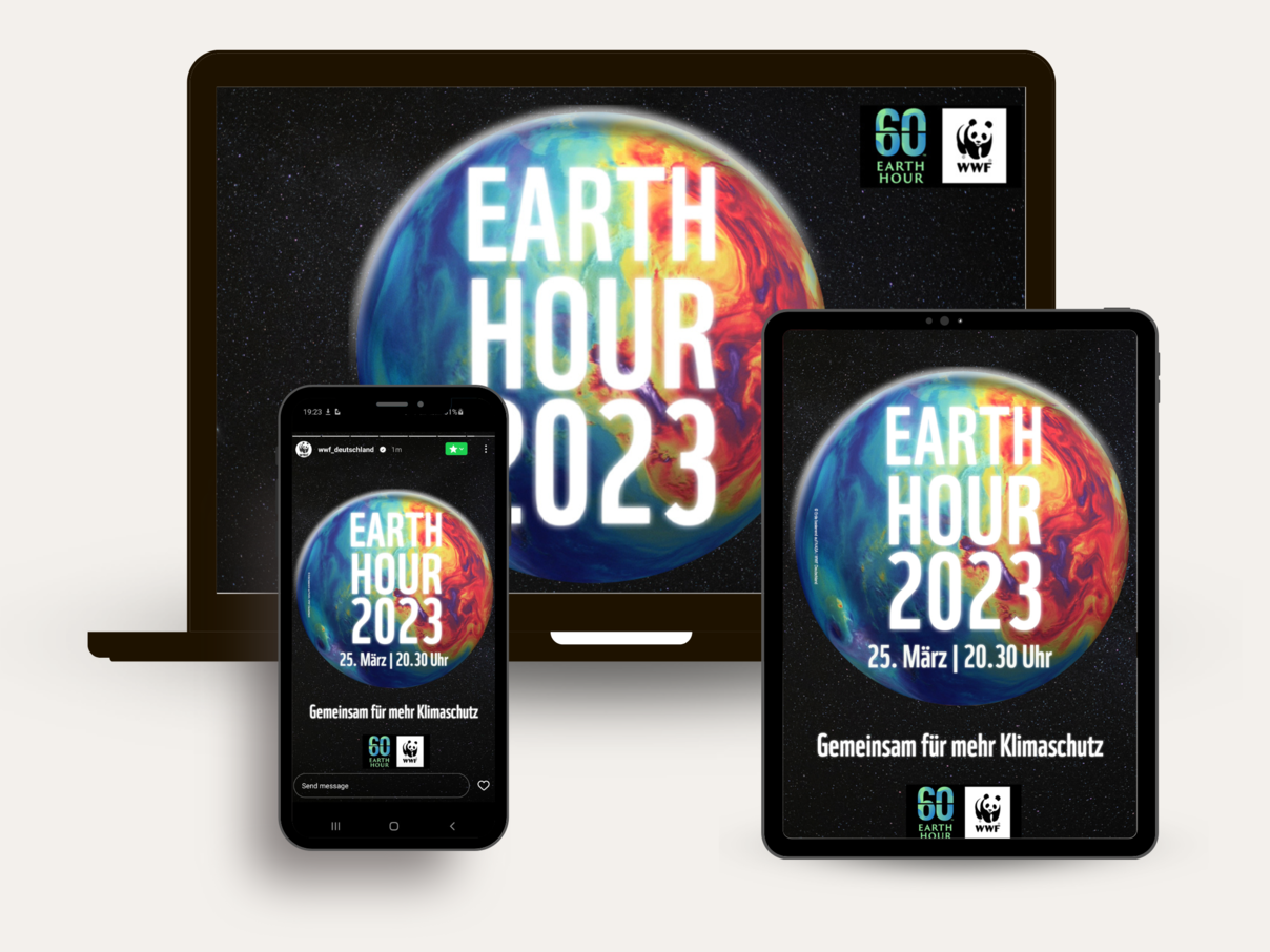 Motiv der Earth Hour 2023 © WWF Deutschland Motiv der Earth Hour 2023 © WWF Deutschland