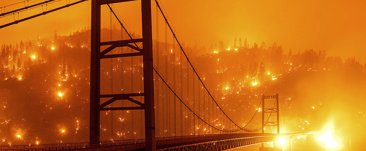 Verheerende Brände im kalifornischen Oroville © picture alliance / ASSOCIATED PRESS / Noah Berger