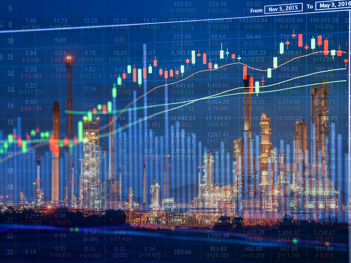 Aktienanlagekonzept für Öl- und Energieunternehmen © Kanoke_46 / iStock / Getty Images