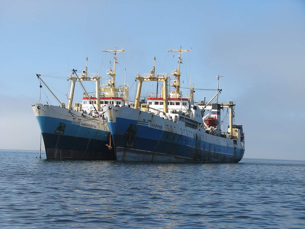 Kommerzielle Fischfangboote © Stop Illegal Fishing Namibia