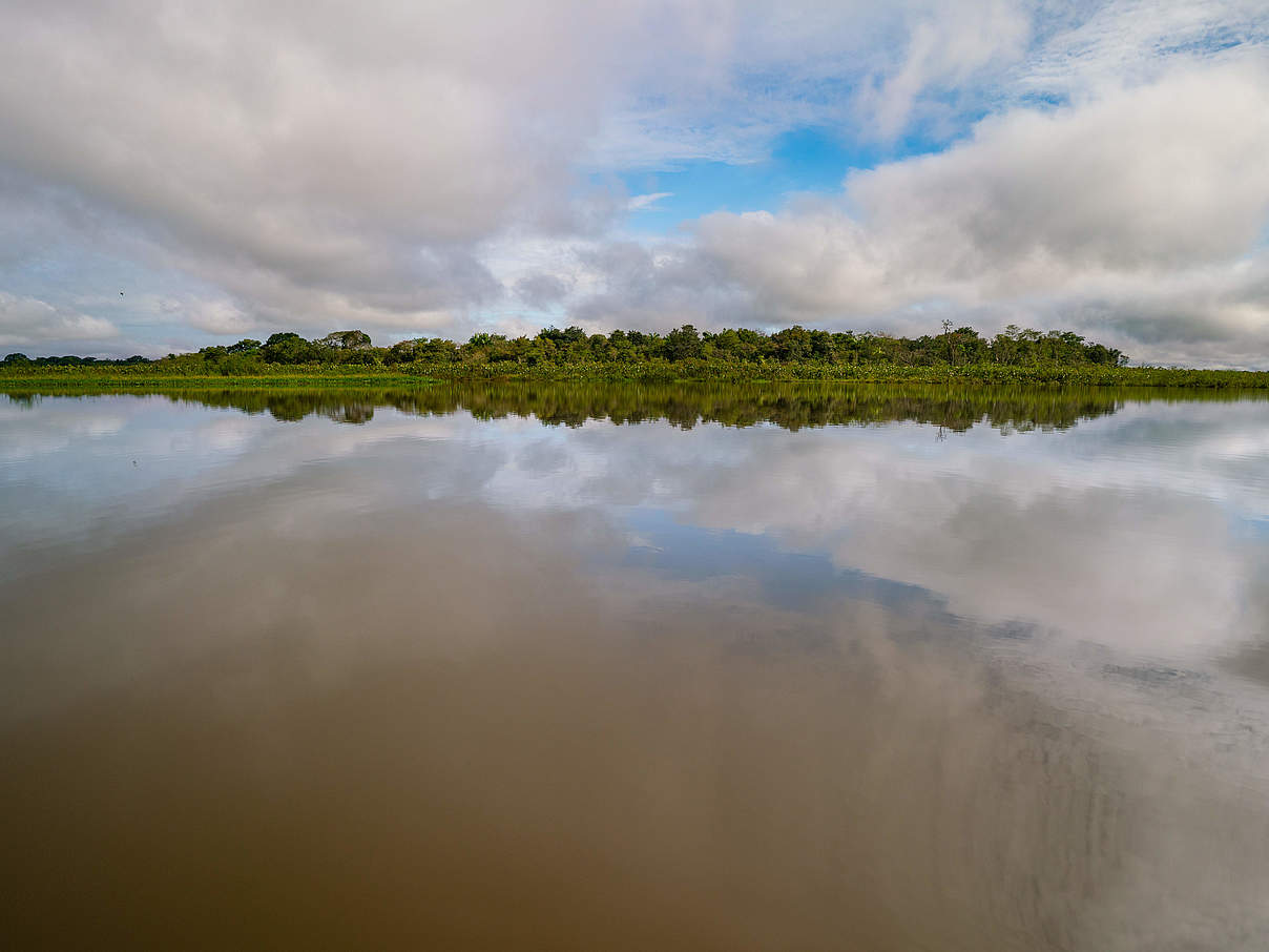 Der schwarze See liegt in der Pufferzone am Rande des kolumbianischen Nationalparks Chiribiquete. © Luis Barreto WWF-UK