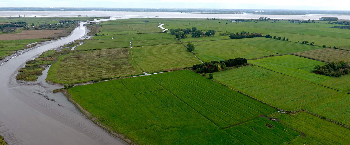 Drohnenaufnahme von Krautsand © Landkreis Stade