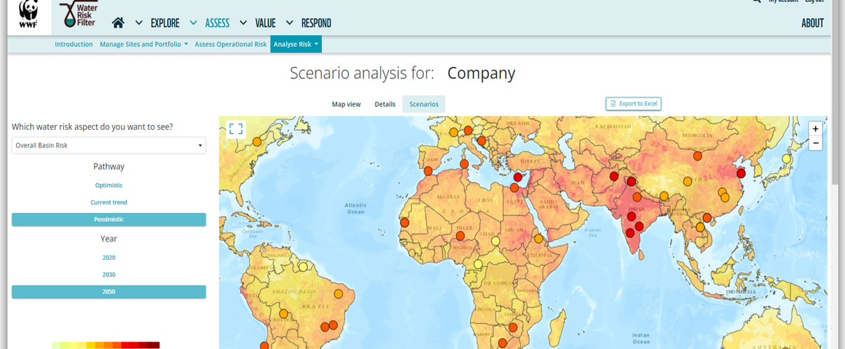 Water Risk Filter 6.0 © WWF