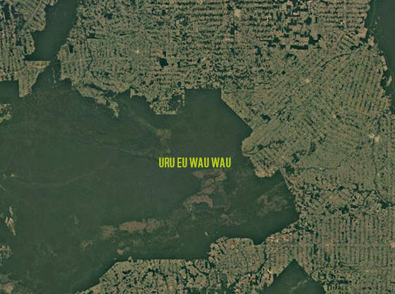 Satellitenfoto Gebiet der Uru Eu Wau Wau © Google Landsat / Copernicus