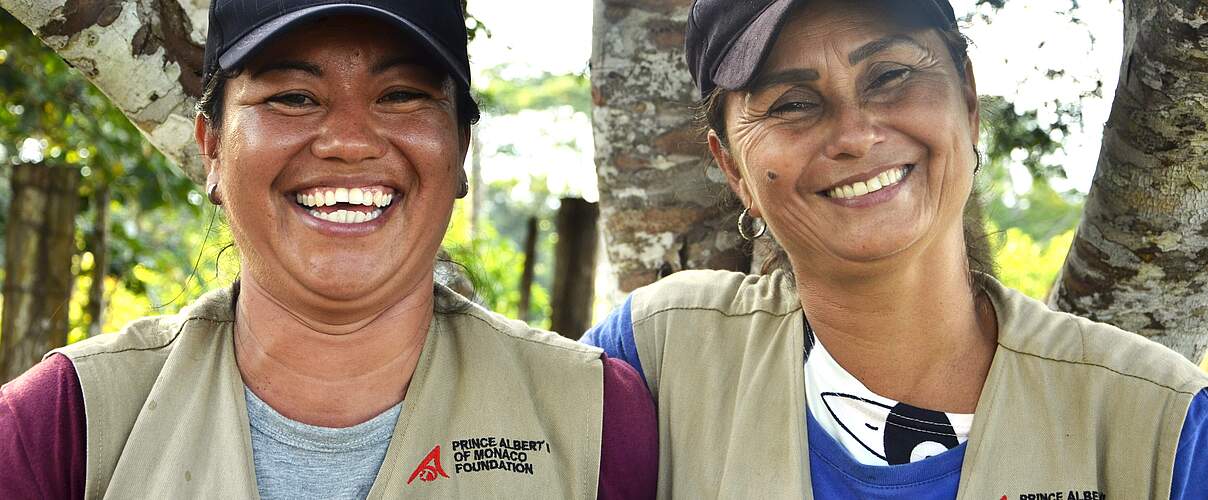 Paola (links) und María Ángela (rechts) © Stefany Olaya / WWF Kolumbien