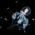 Preisprämierter Einblick in die Tiefsee: Diese einzigartige Aufnahme dieses jungen Wunderpus-Oktopus wurde 2023 mit dem Ocean Photographer of the Year ausgezeichnet © Jialing Cai