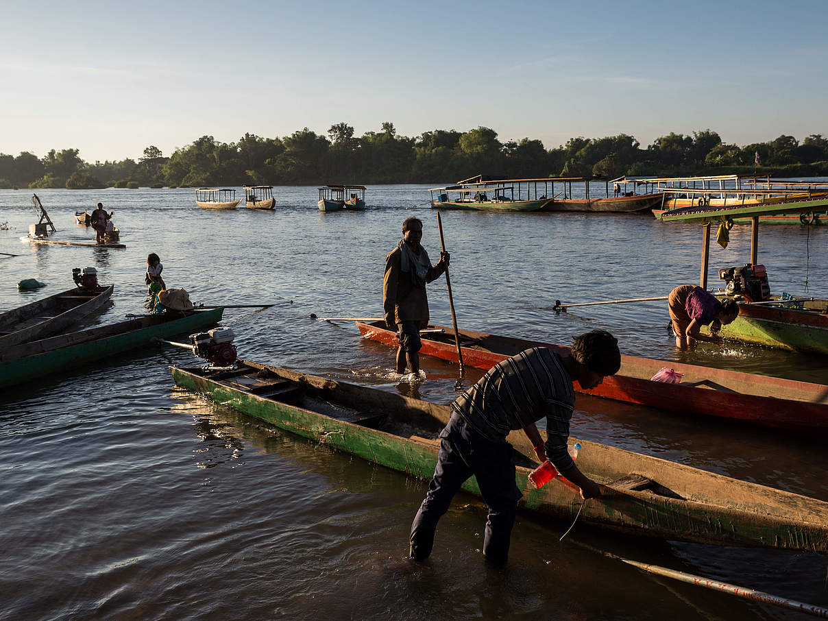 Fischmarkt am Mekong © Nicolas Axelrod Ruom / WWF Greater-Mekong