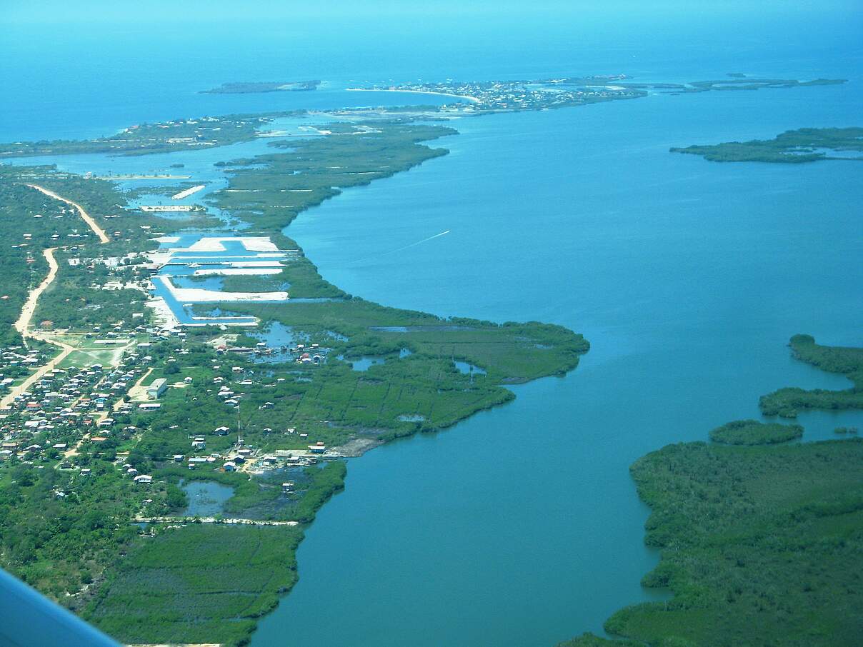 Die Placencia Lagune in Belize