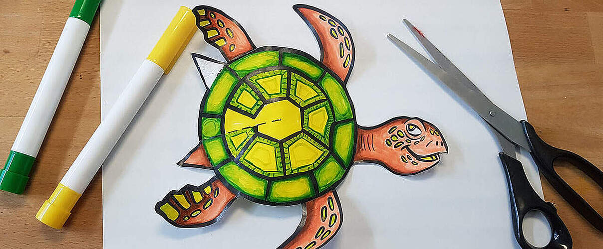 Schildkröte basteln