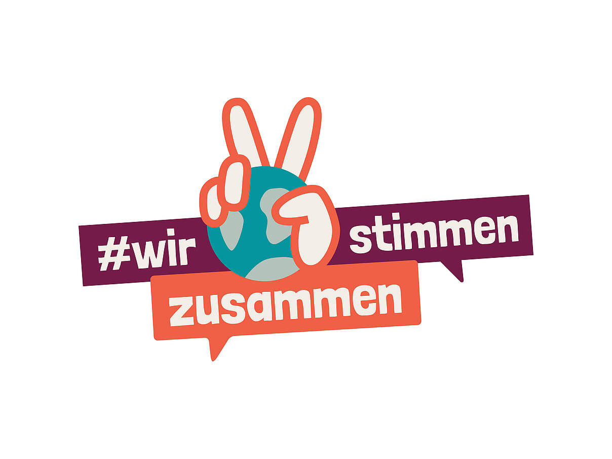 Logo von #WirStimmenZusammen Logo von #WirStimmenZusammen