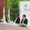 v.l.n.r.: Philipp Schauer, Deutscher Botschafter; Orlando Quilambo, Rektor der Eduardo Mondlane University; Celso Correia - Minister für Land, Umwelt und ländliche Entwicklung; Filipe Nyusi, Präsident Mosambiks © WWF