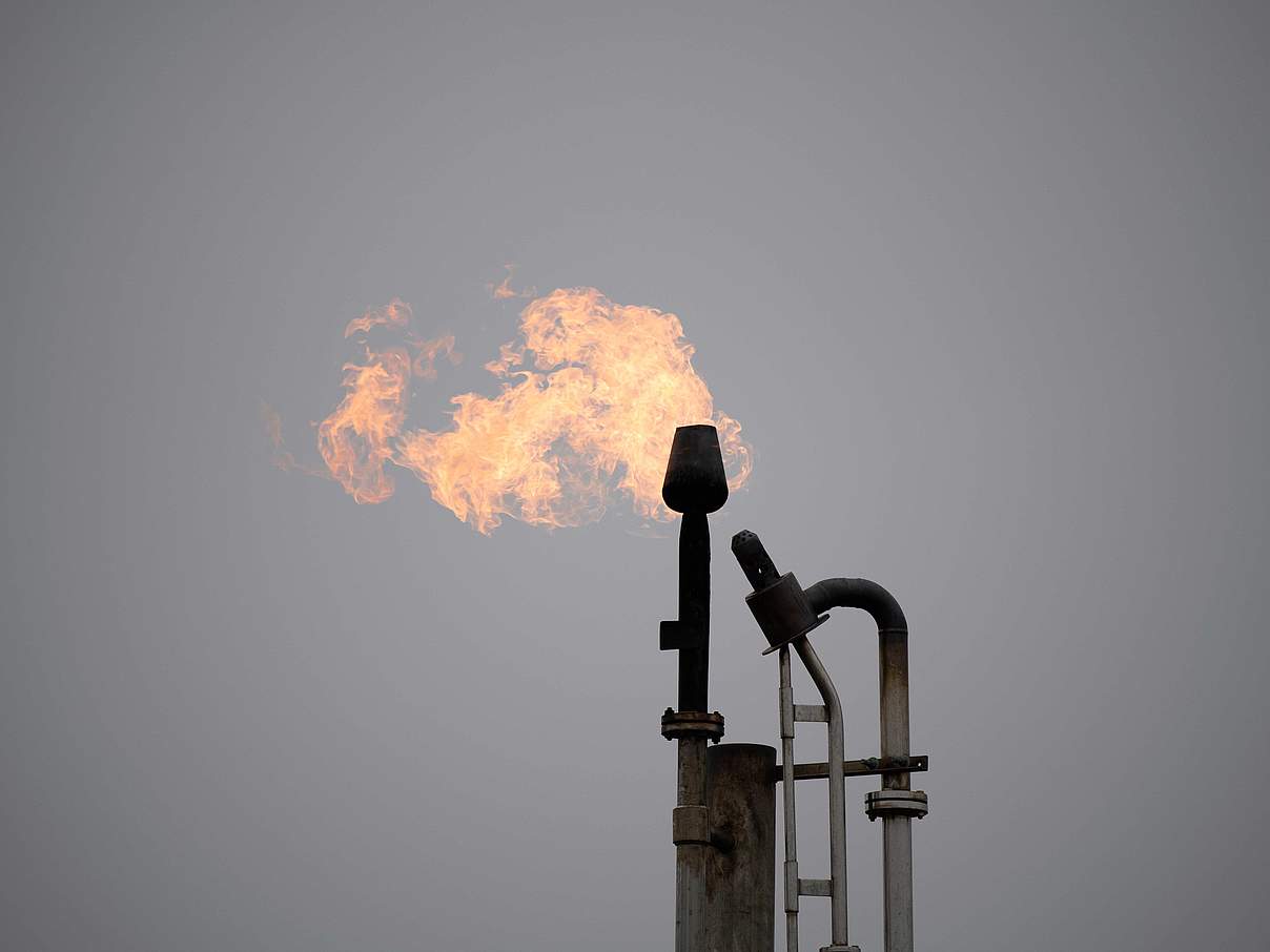 Verbrennung von Erdgas in Alaska © Chris Linder / WWF-US 