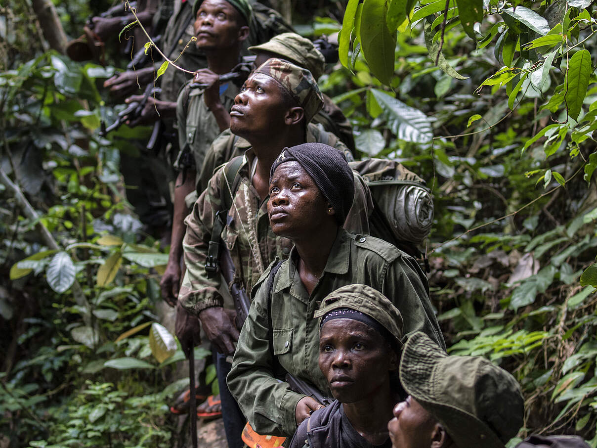 Wildhüter:innen im Salonga Nationalpark