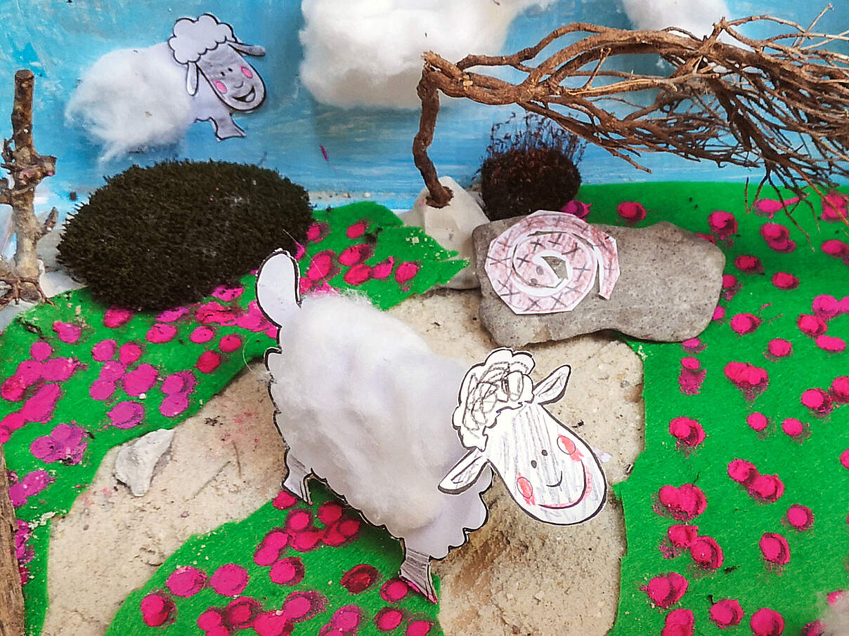 Basteltipp: Heide im Karton