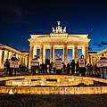 Die WWF-Aktion zur Earth Hour 2022 vor dem Brandenburger Tor © Andi Weiland / WWF