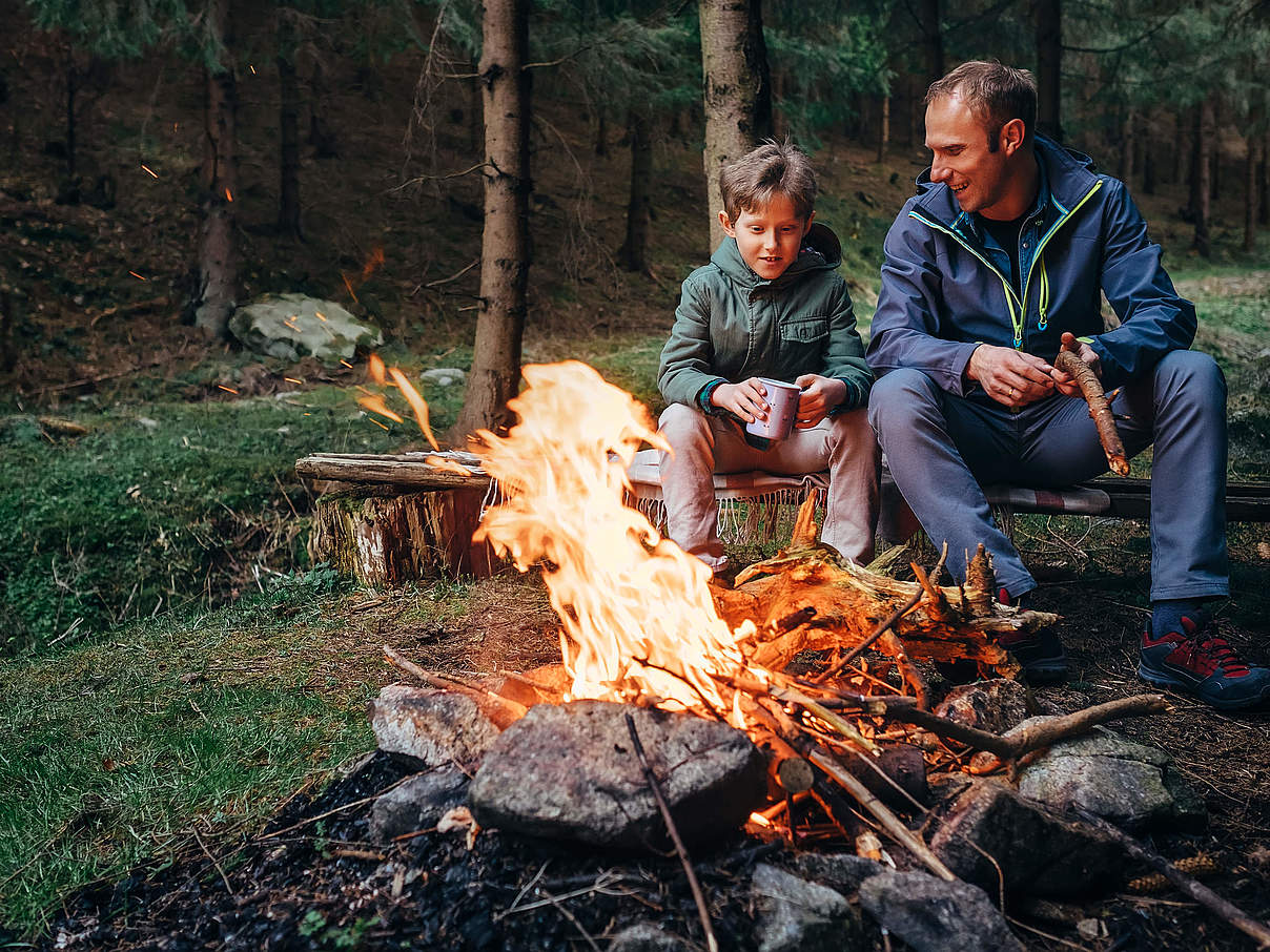 Campen im Wald erfreut sich großer Beliebtheit © Solovyova / iStock / Getty Images